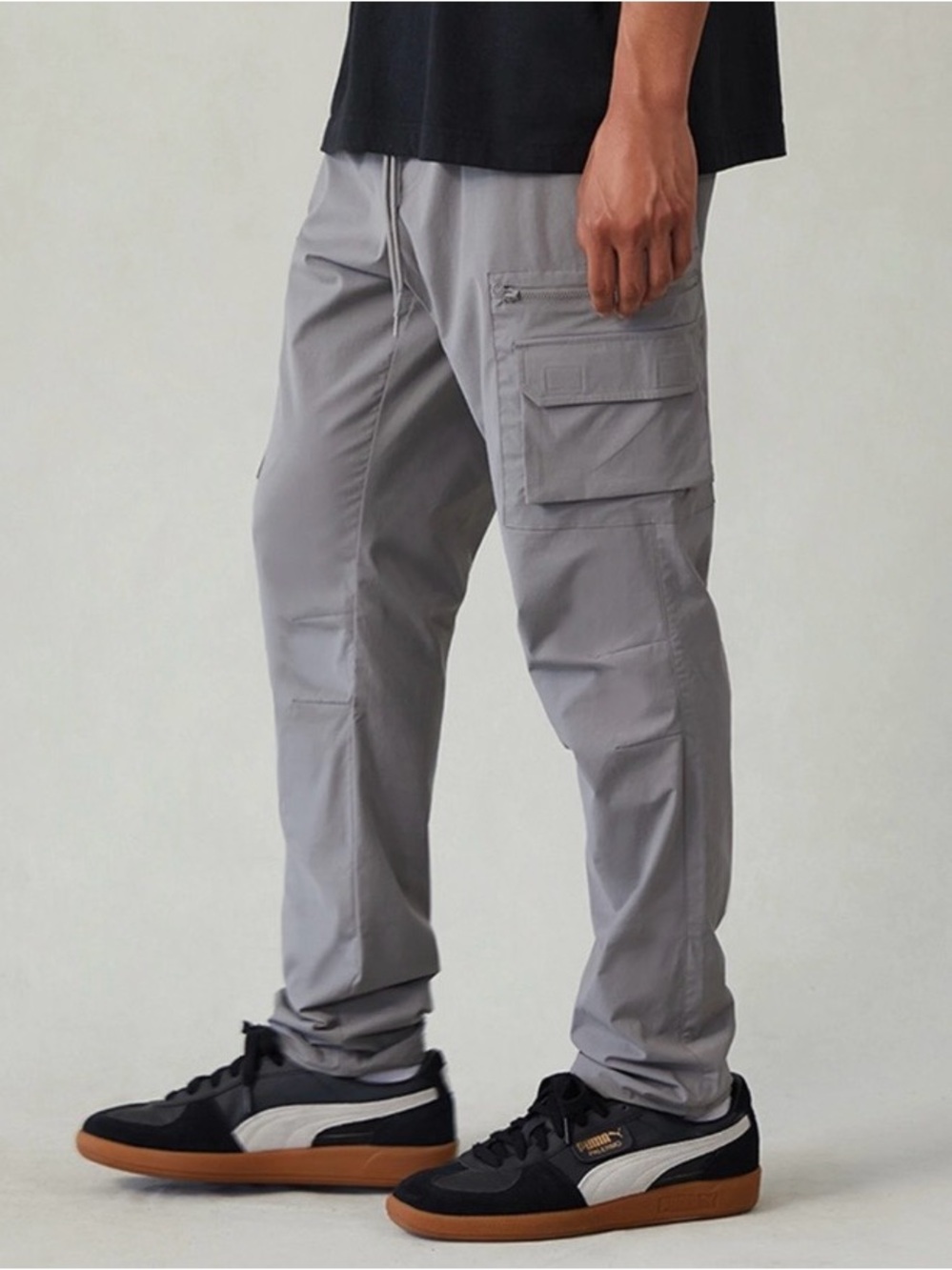Pacsun Stretch Gray Slim Cargo Pants Size Small Slim